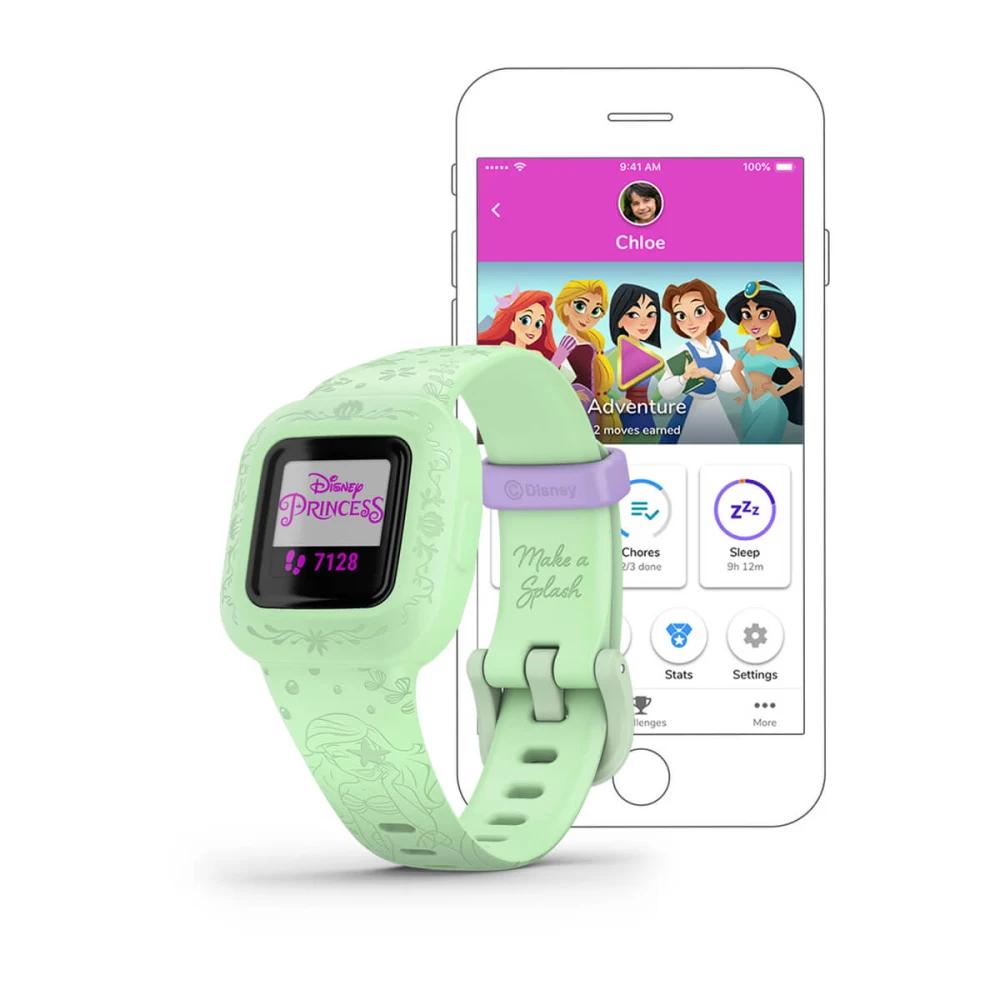 Đồng Hồ Garmin Vívofit Jr. 3 Disney Princess Xanh Lá